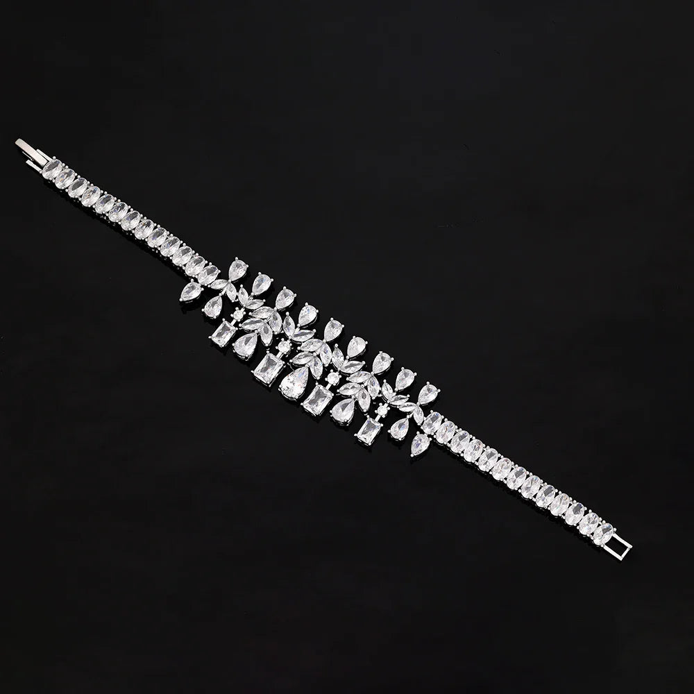 Double Layer Bridal Jewelry Set