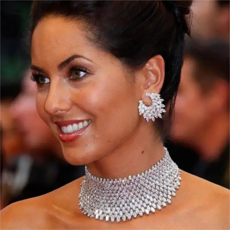 Bridal Choker Jewelry Set