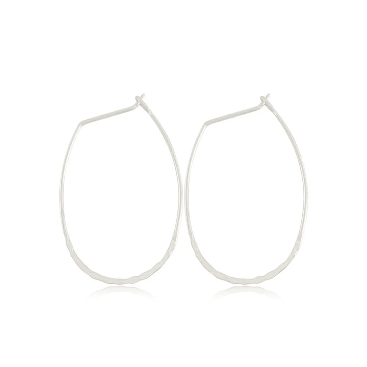 Hammered Hoop Earrings Women