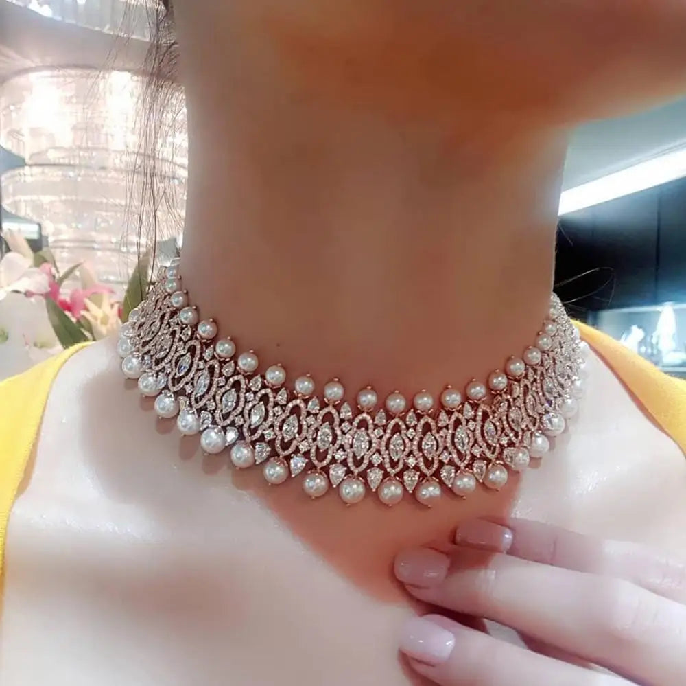 Cubic Zirconia Wedding Choker
