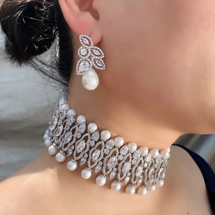 Cubic Zirconia Wedding Choker
