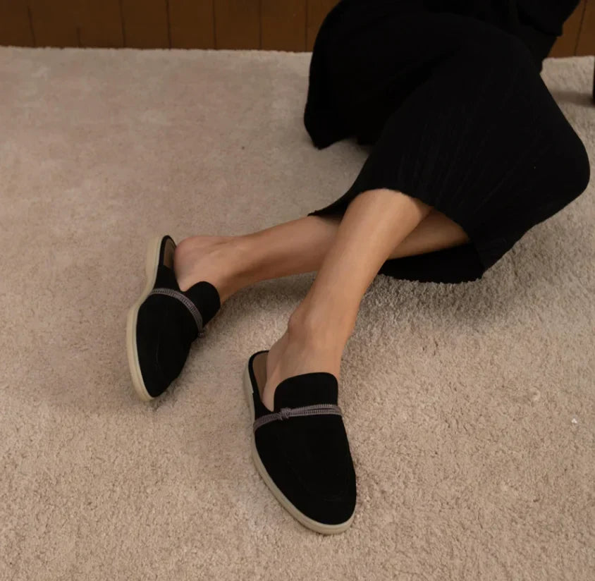 Tassel Suede Slip On Loafers