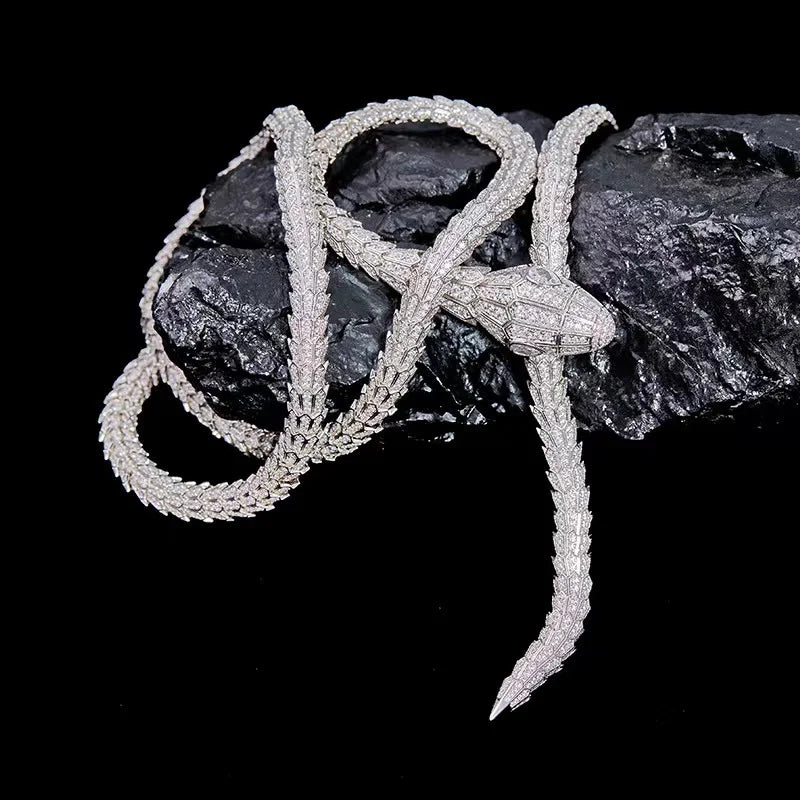 Snake Shape Zircon Jewelry Set