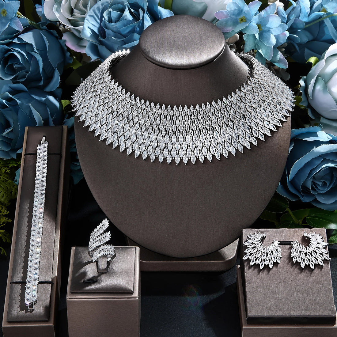 Bridal Choker Jewelry Set