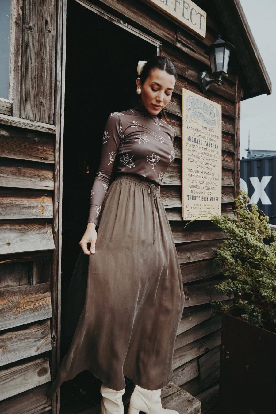 Luxury Shirt Skirt Matching Set