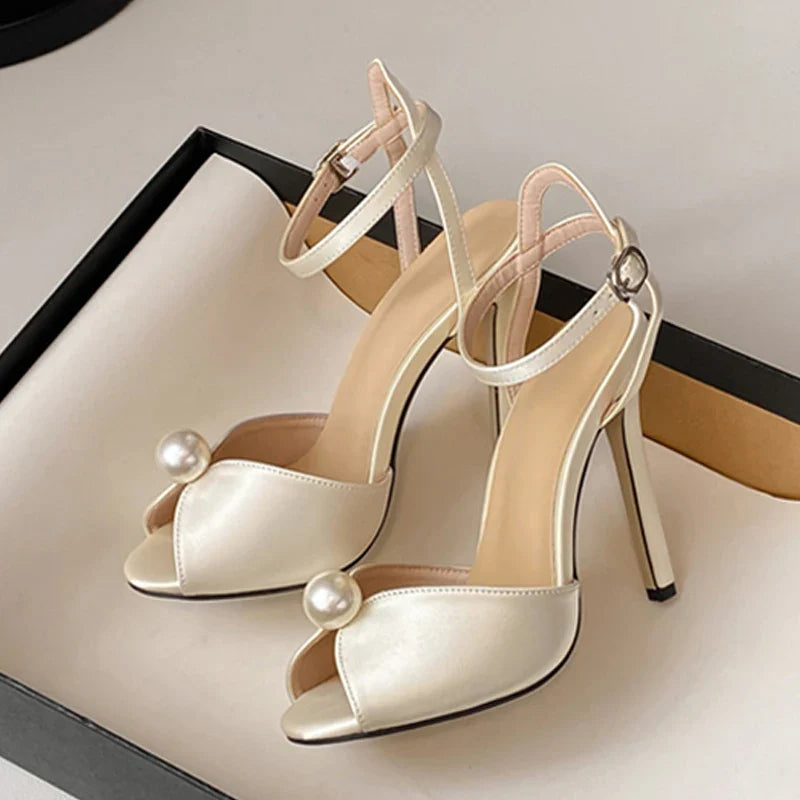 Peep Toe Thin Heel Sandals