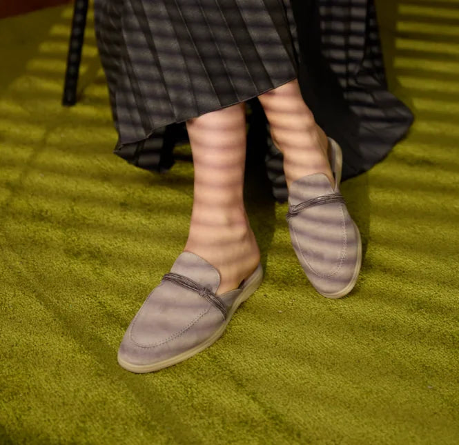Tassel Suede Slip On Loafers