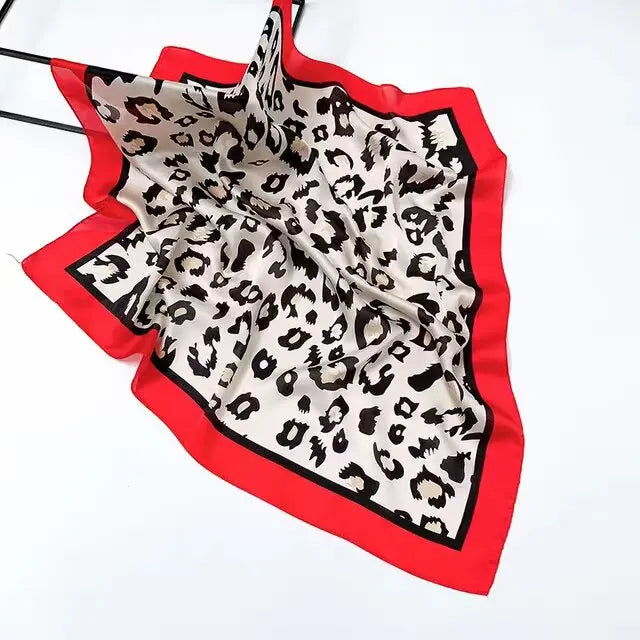 Zebra Print Silk Winter Scarf