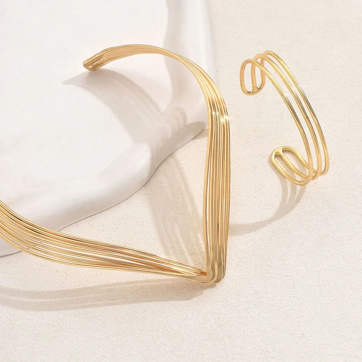 Gold Multi Layer Choker Set