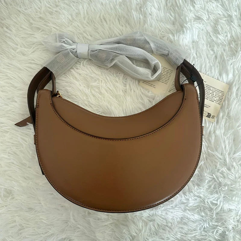 Crescent Zipper Shoulder Crossbody Bag