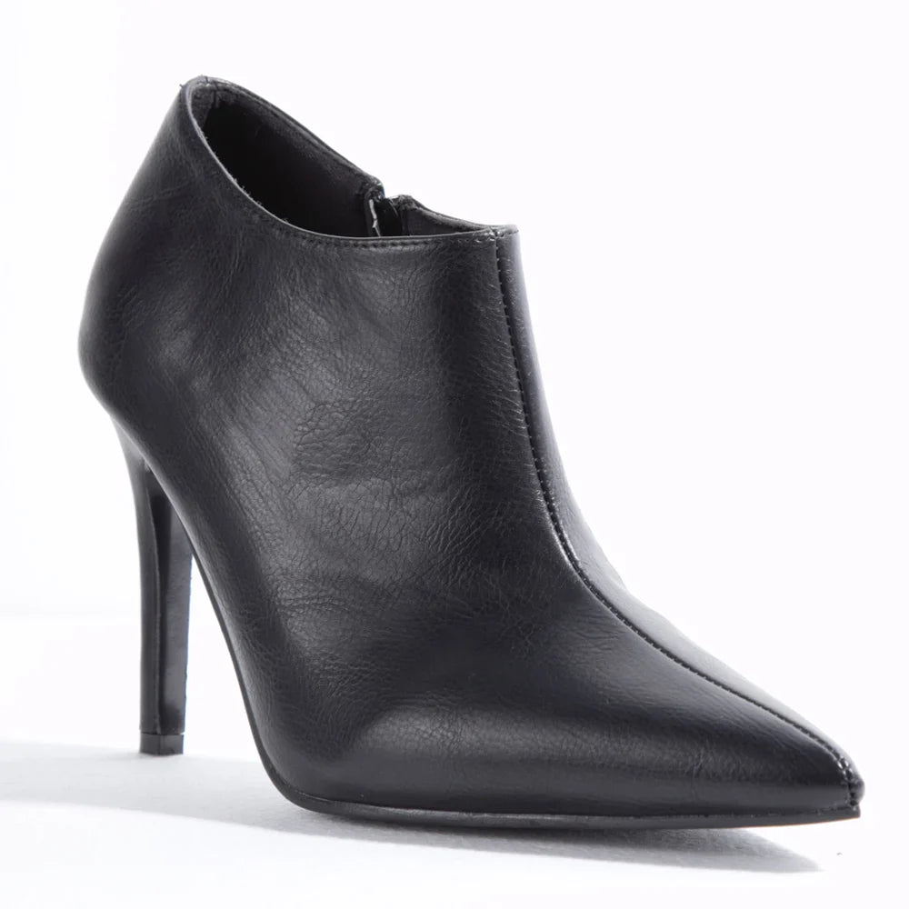 Pointed Toe Ankle Heel Boots