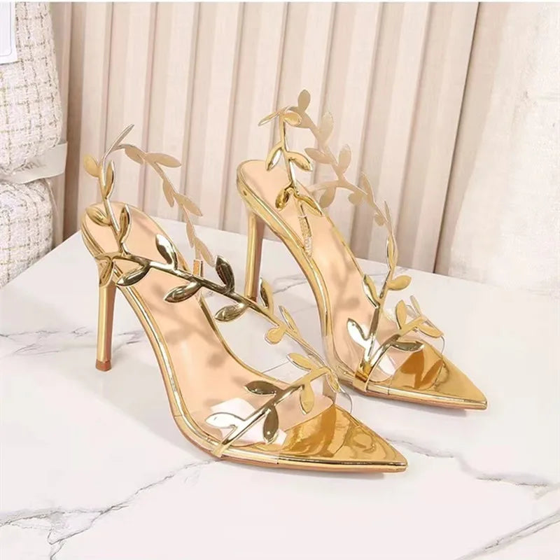 Patent Leather High Heel Sandals