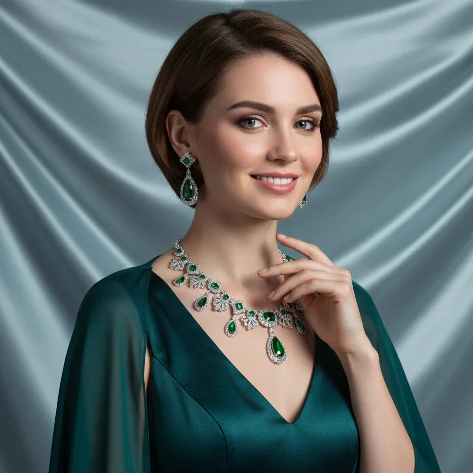 Water Drop Zircon Necklace