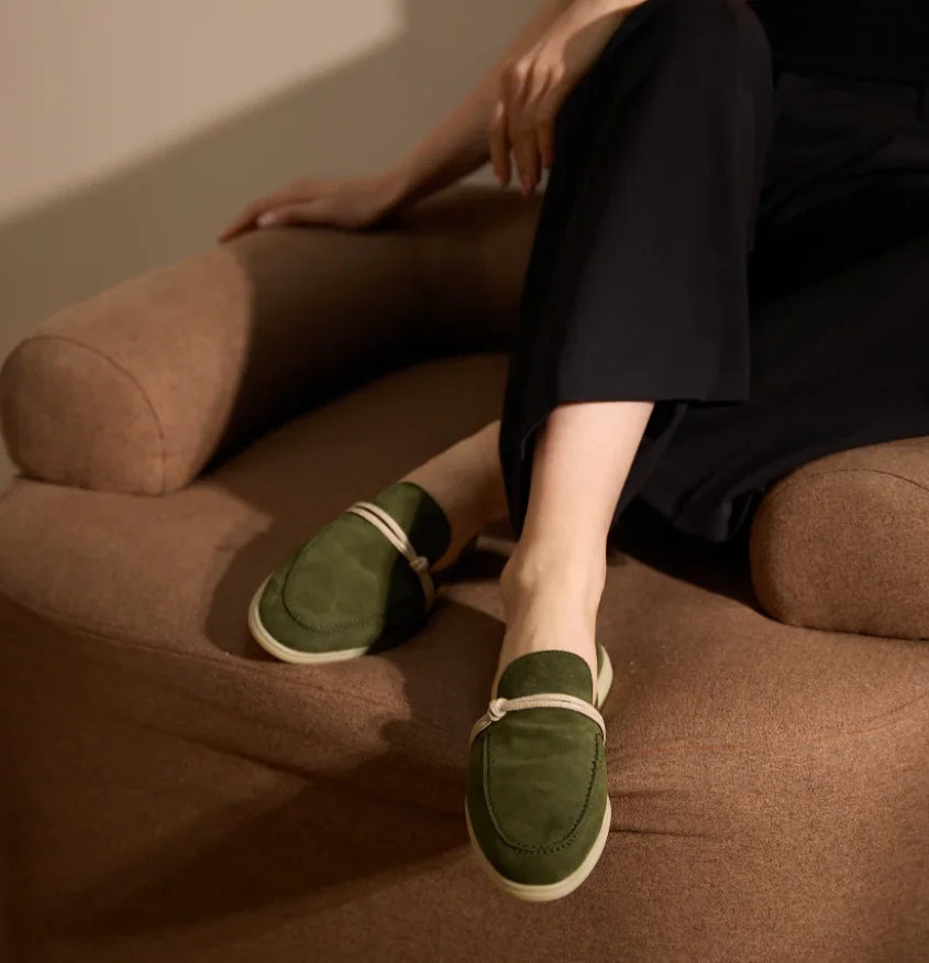 Tassel Suede Slip On Loafers
