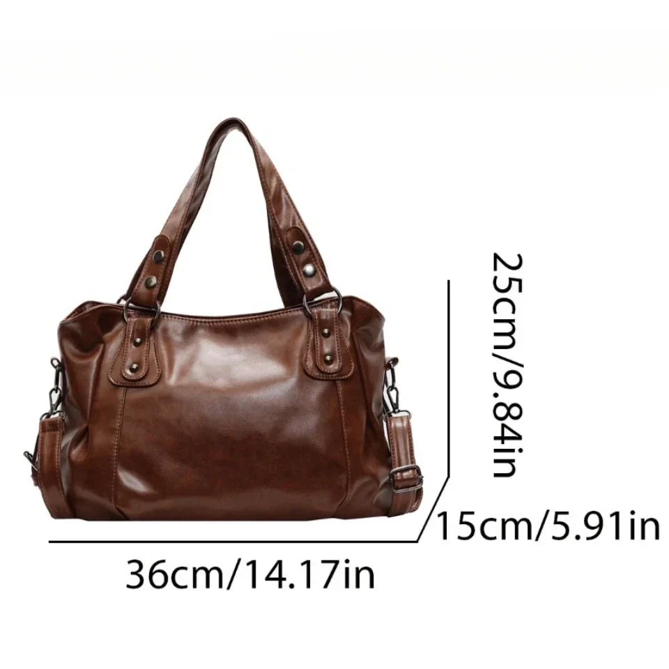 Retro Large Capacity Shoulder Bag