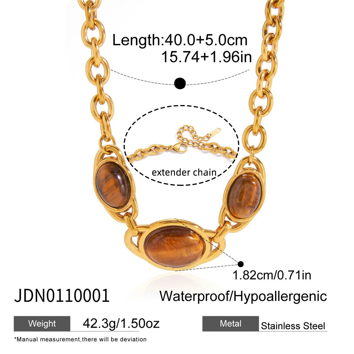 Tiger Eye Pendant Necklace