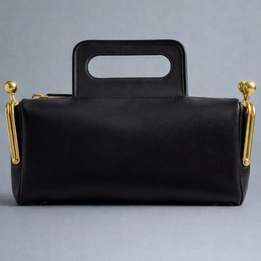 Kiss Lock Frame Shoulder Bag