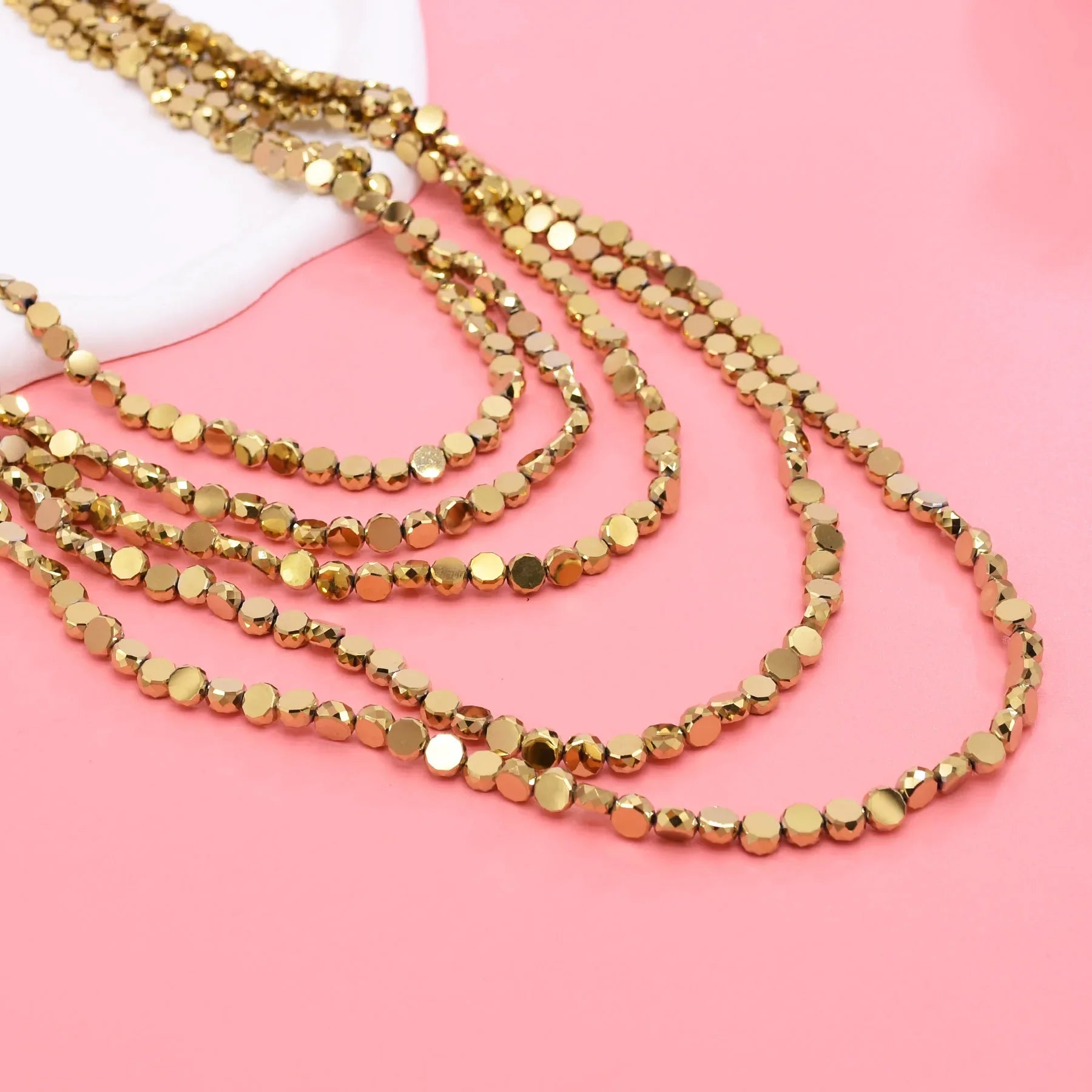 Multi Layer Beaded Bib Necklace