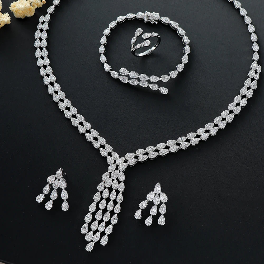 Water Drop Bridal Jewelry Set