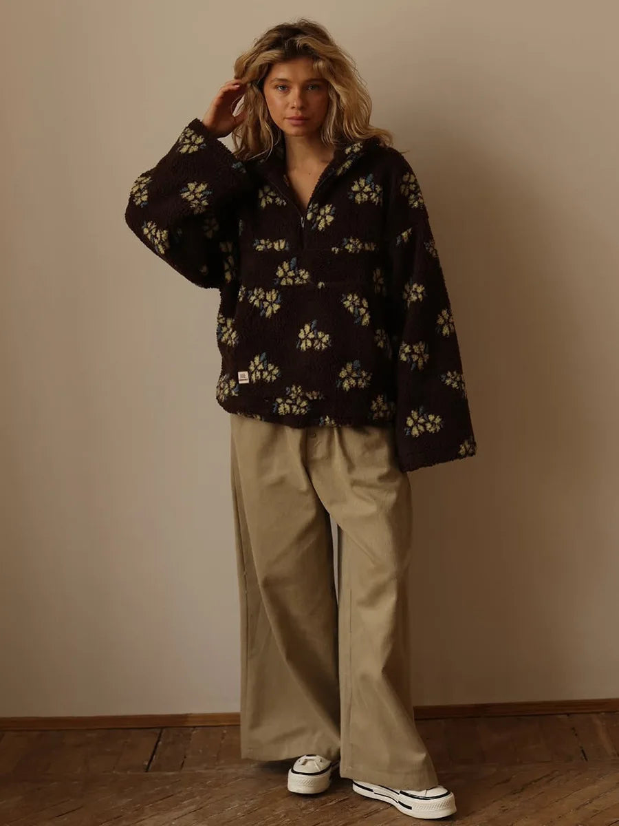 Warm Fleece Winter Hoodie Women