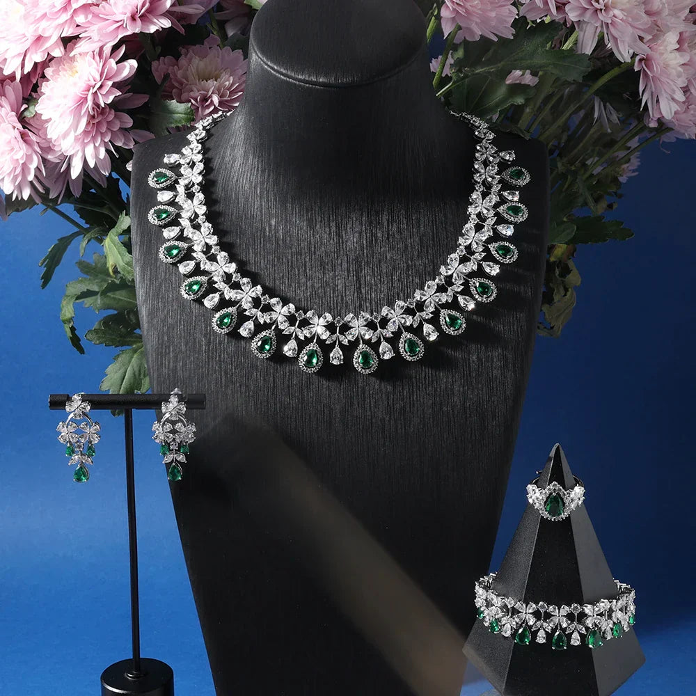 Colorful Zirconia Jewelry Set