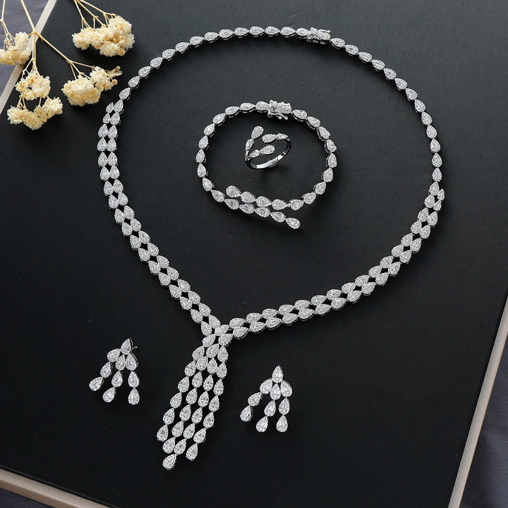 Water Drop Bridal Jewelry Set