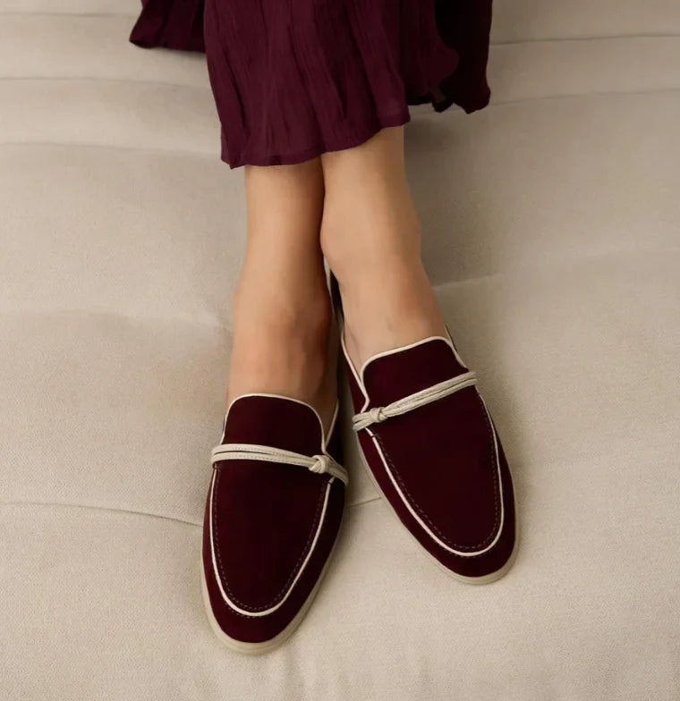 Tassel Suede Slip On Loafers