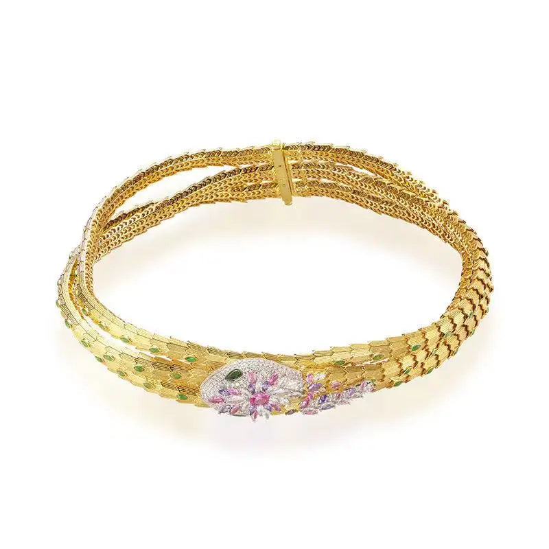 Snake Shape Zircon Jewelry Set
