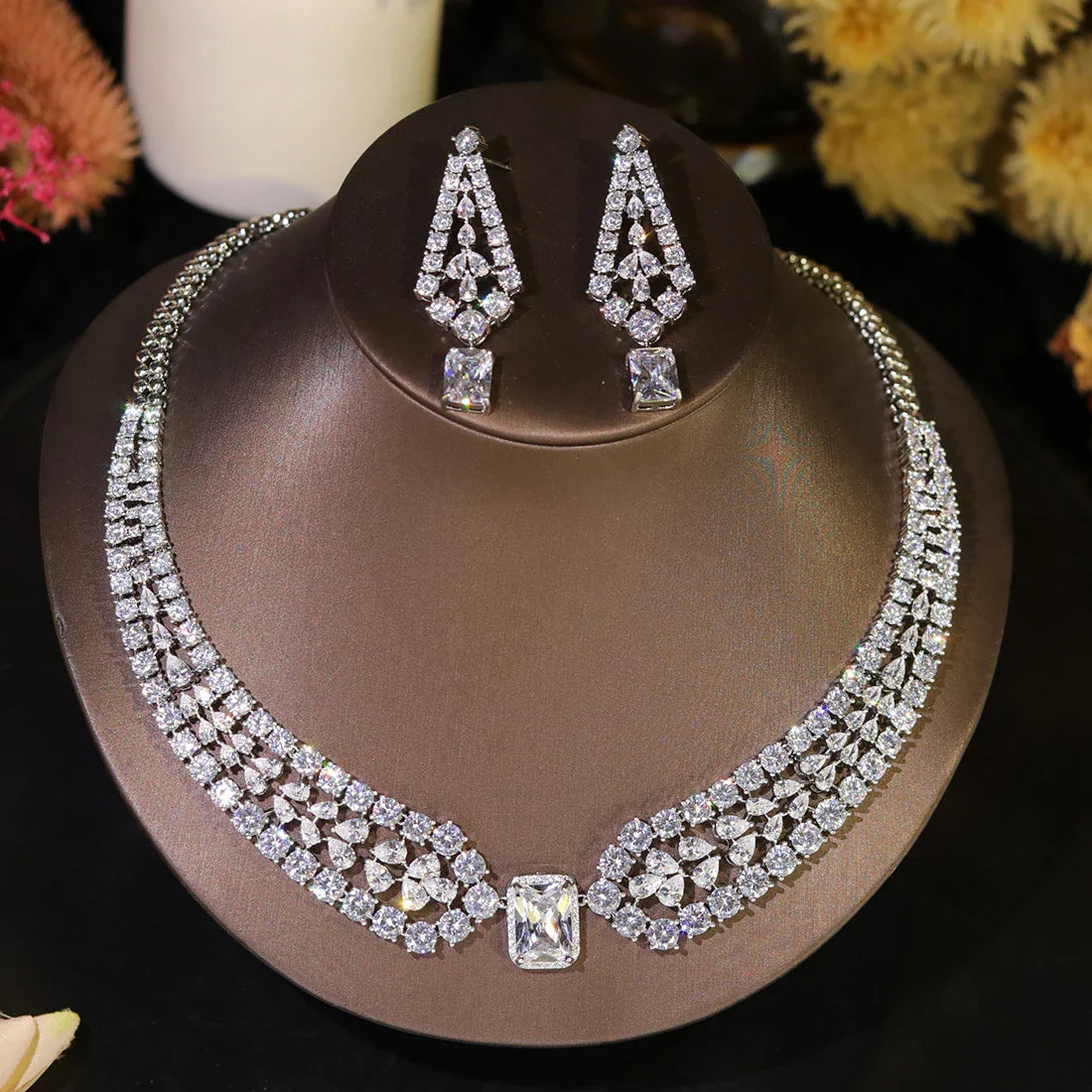 Crystal Wedding Jewelry Set