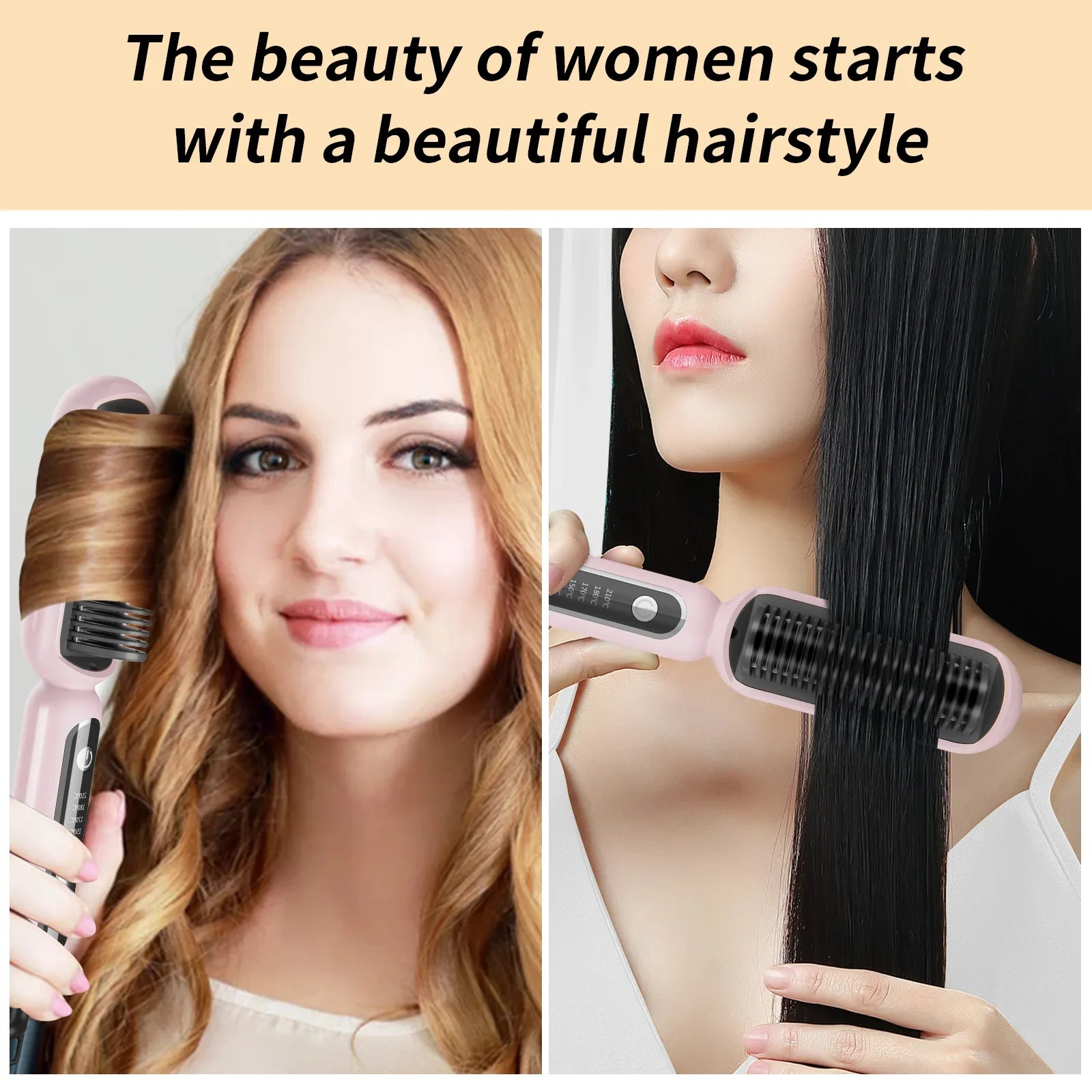 Fast Heating Hair Straightening Comb