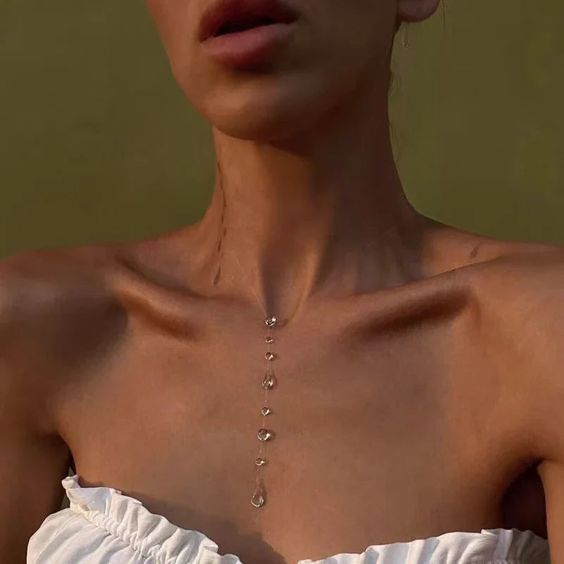 Crystal Tassel Jewelry Set