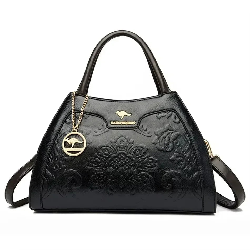 Large Capacity Leather Shoulder Bag