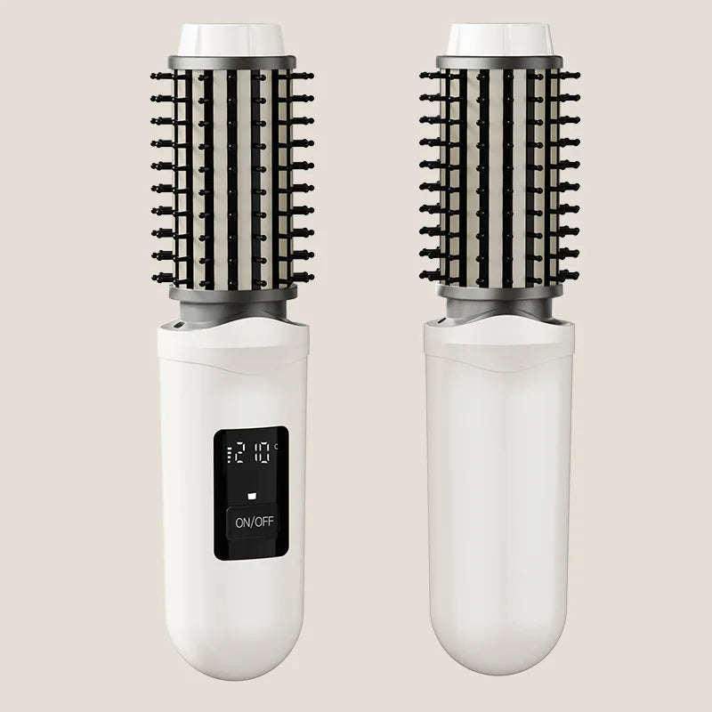 Cordless Hair Straightener Brush Tool