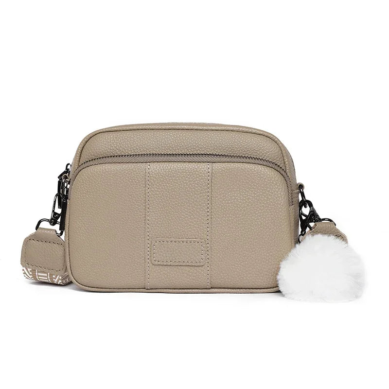 Genuine Leather Messenger Shoulder Bag