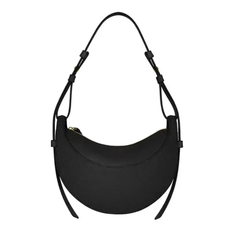 Crescent Zipper Shoulder Crossbody Bag