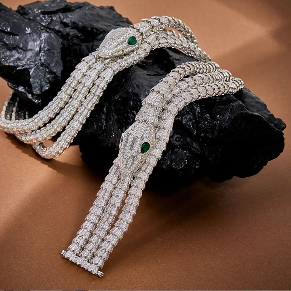 Snake Shape Zircon Jewelry Set