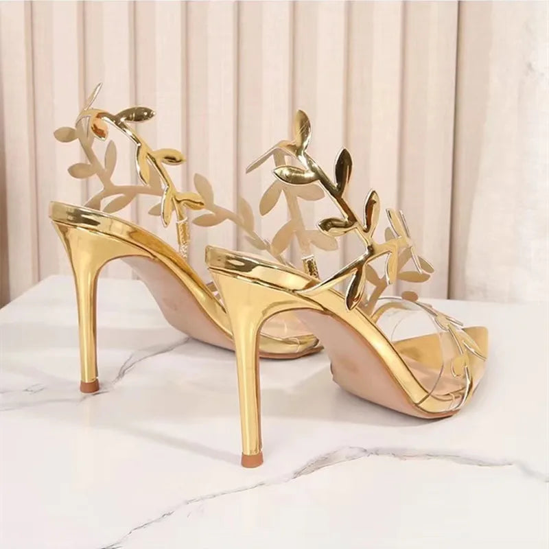 Patent Leather High Heel Sandals