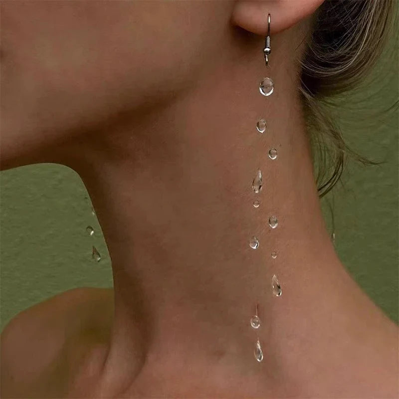 Crystal Tassel Jewelry Set