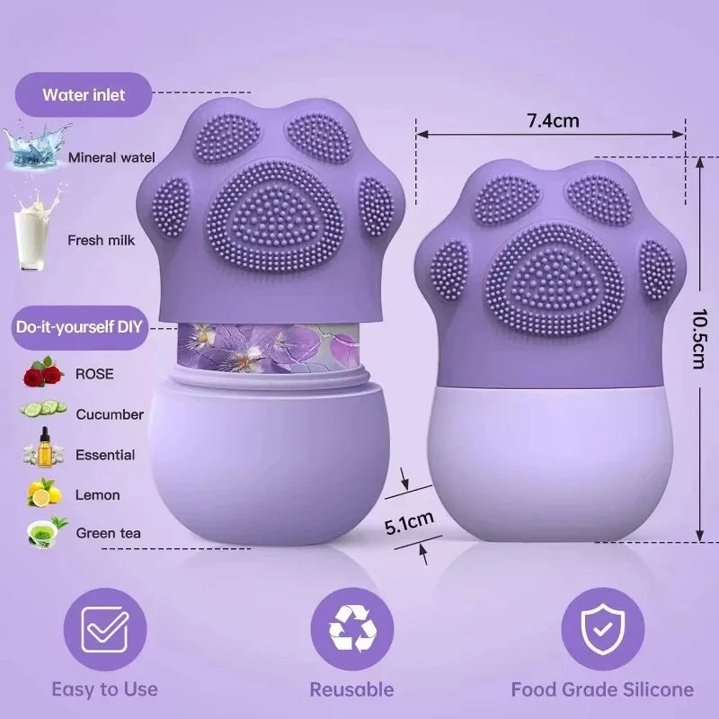 Silicone Ice Roller Face Massager