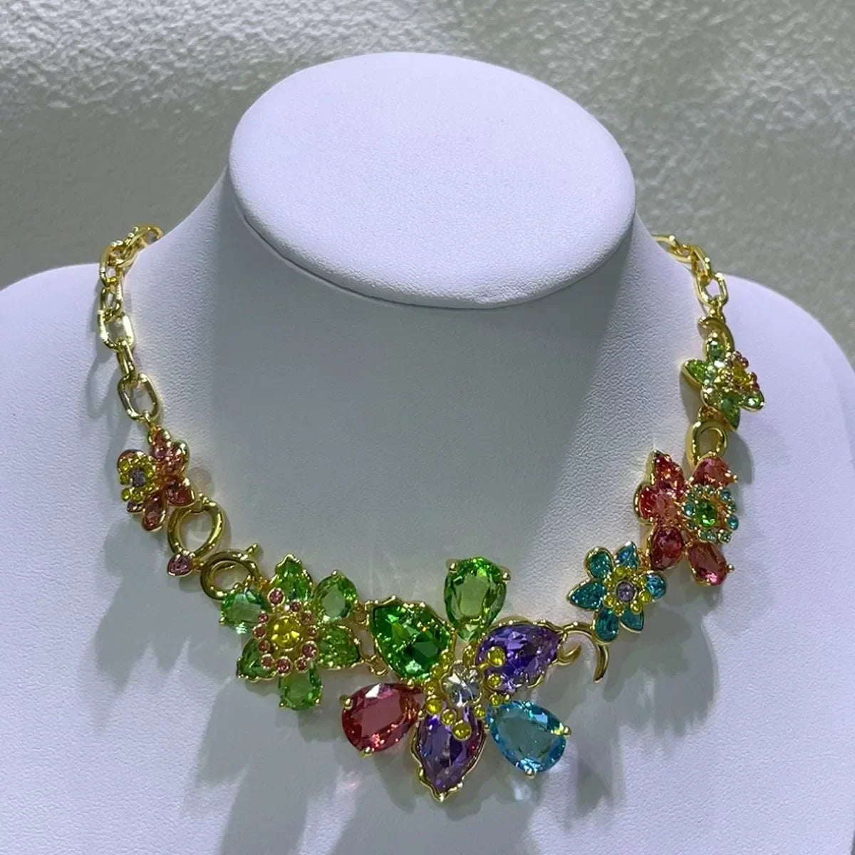 Flower Crystal Jewelry Set