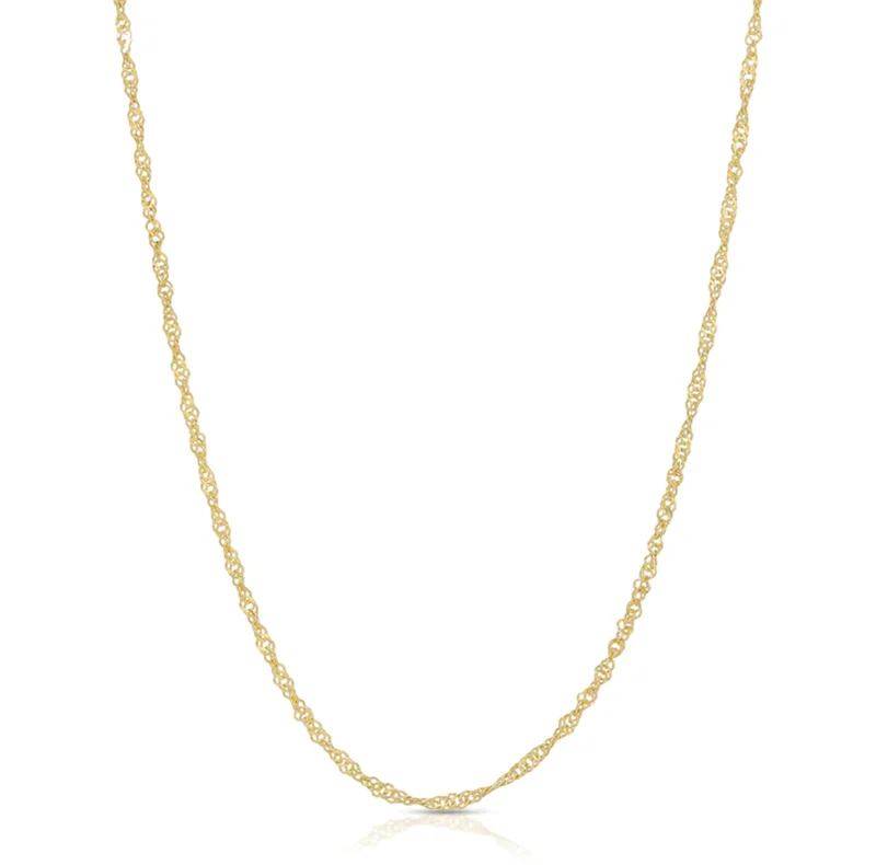 Dainty Rope Chain Necklace Gold