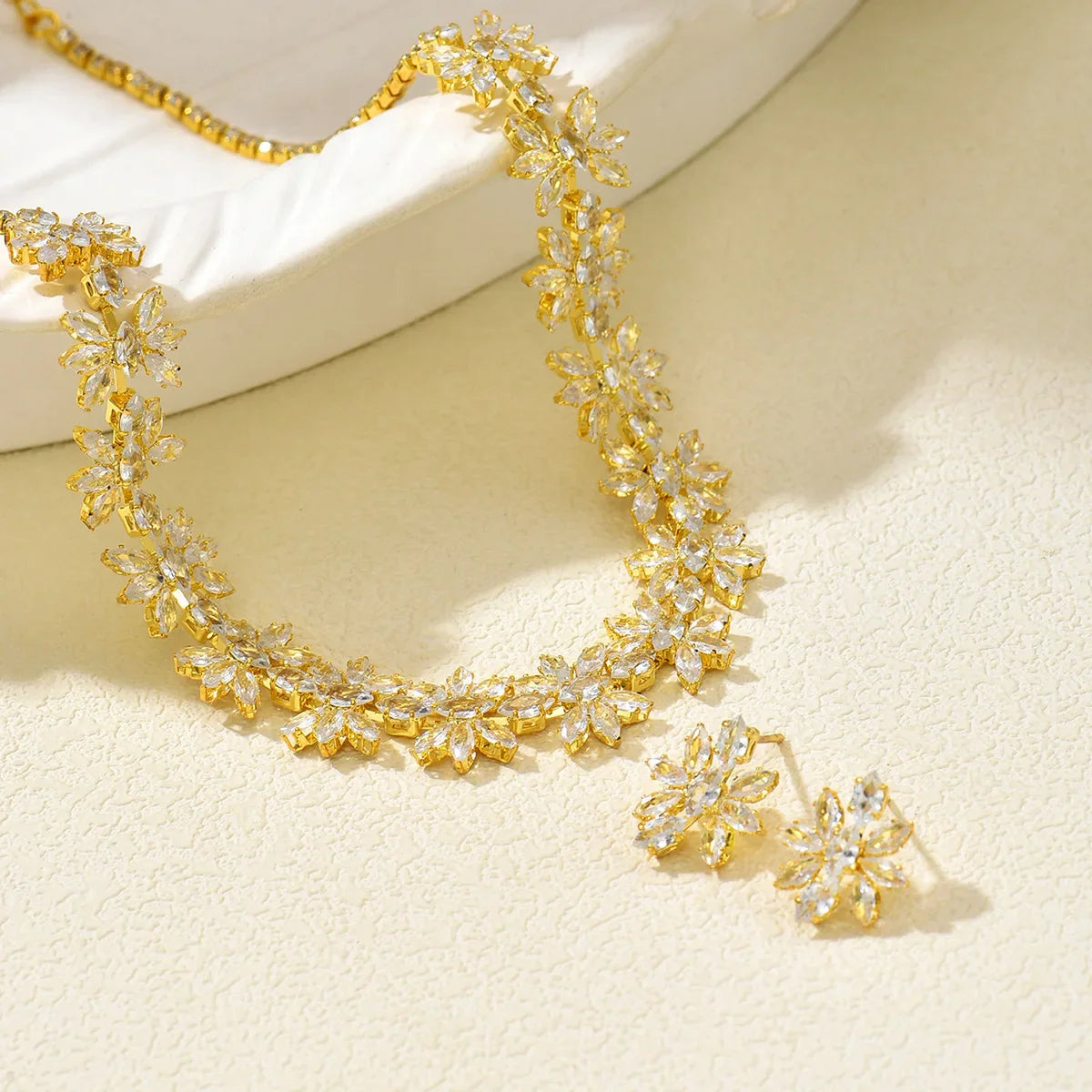 Diamond Zircon Jewelry Set