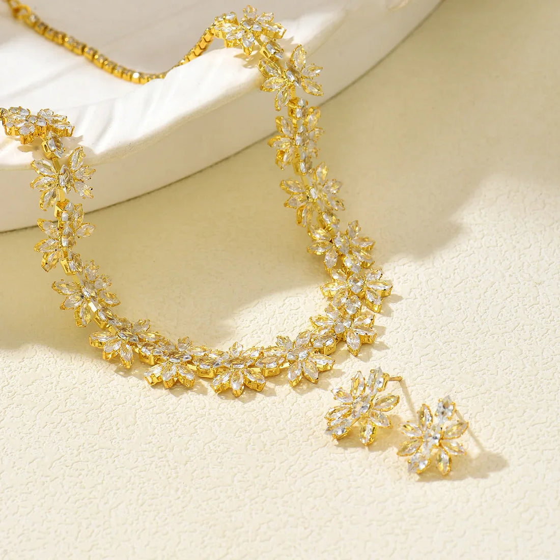 Diamond Zircon Jewelry Set