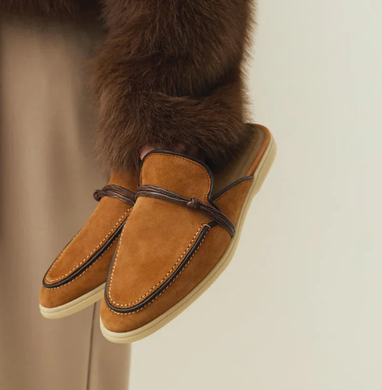 Tassel Suede Slip On Loafers