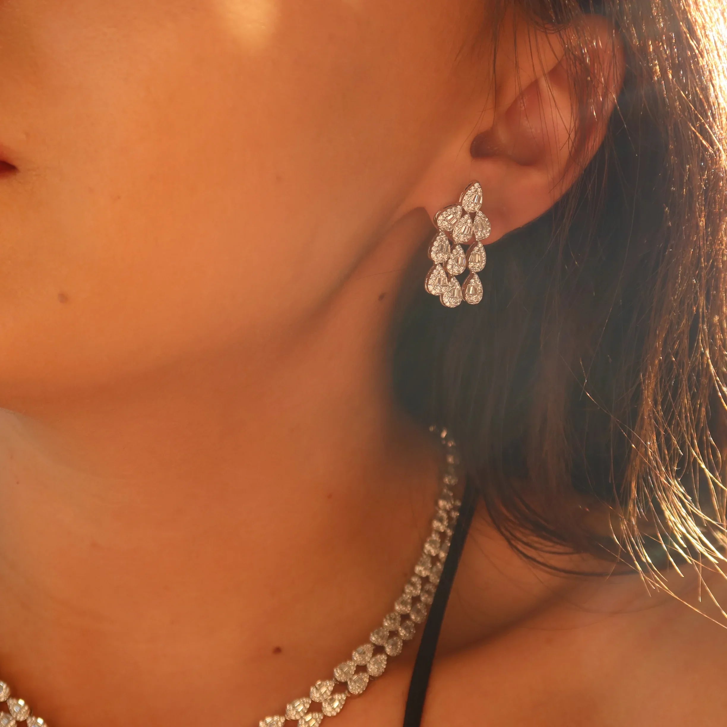 Water Drop Bridal Jewelry Set