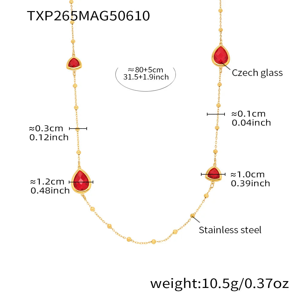 Water Drop Chain Pendant Necklace