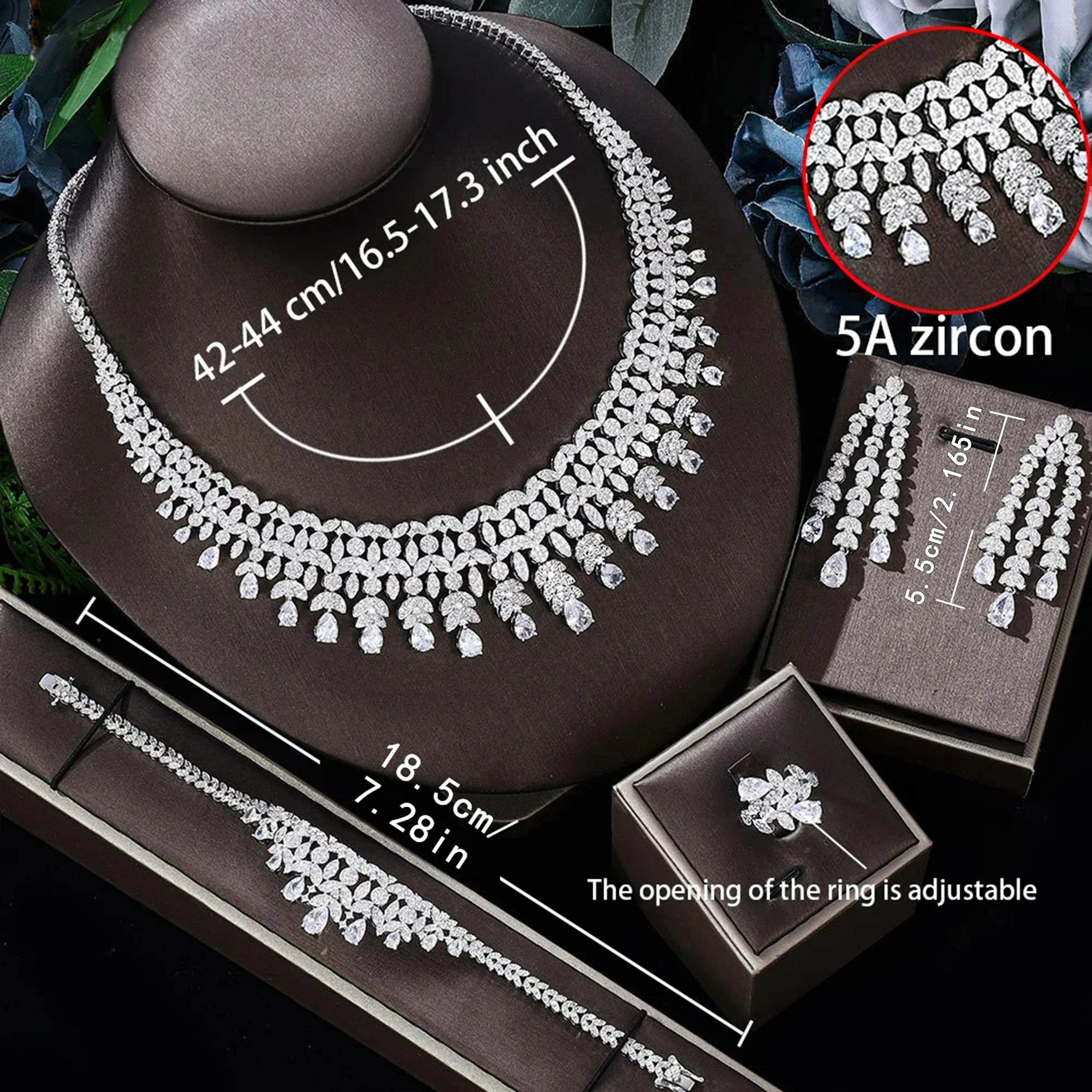 Crystal Wedding Jewelry Set