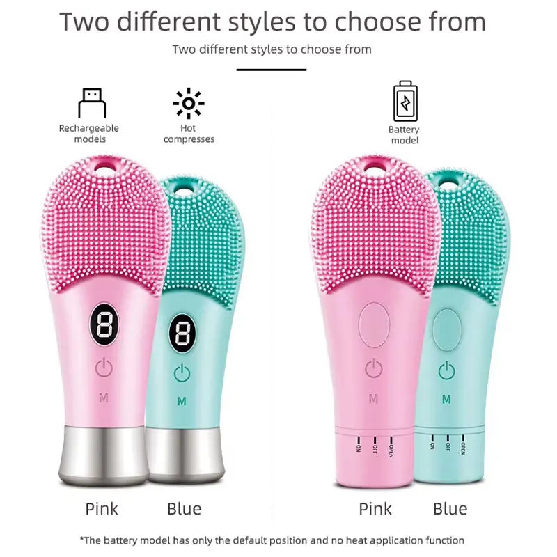 Electric Facial Cleansing Brush Tool