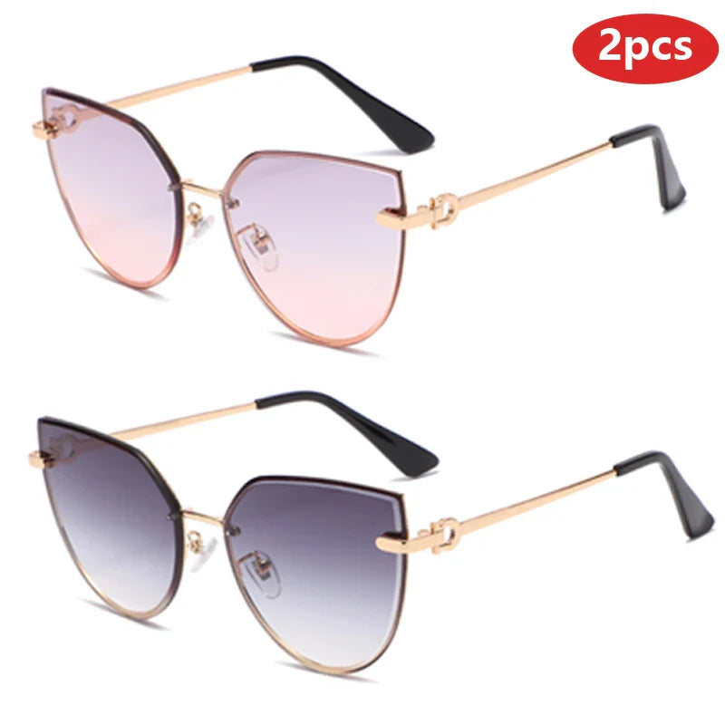 Cat Eye Gradient Sunglasses Women