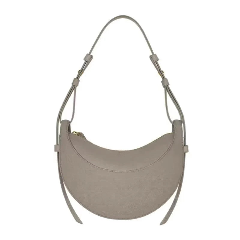 Crescent Zipper Shoulder Crossbody Bag